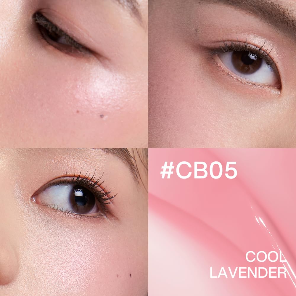 INTO YOU Cream Blush Air Cushion for Cheeks Eyes, Moisturizing, Lightweight, Dewy Finish Face Makeup, Long Wearing, Buildable, Blendable, Pigmented Liquid Blush, for All Skin Tones, Cool Lavender-FemmiqueWomen