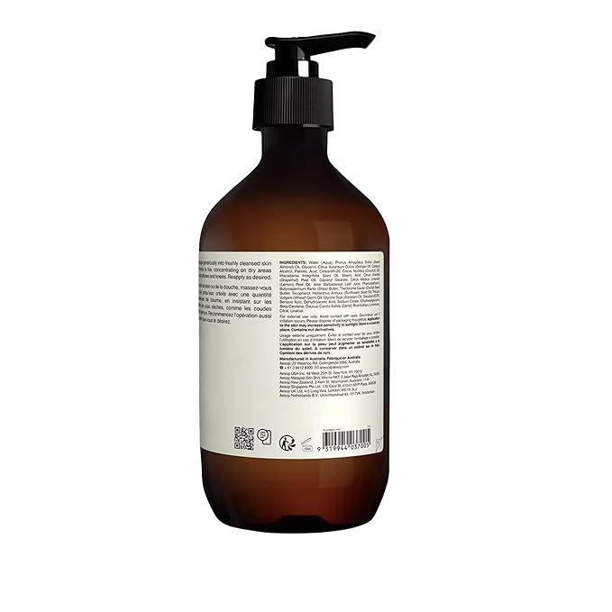 Aesop Rind Concentrate Body Balm | Soften & Smooth Skin | Uplifting Citrus Aroma, Nourishing Nut Oil Extracts | 16.9 oz / 500mL-FemmiqueWomen