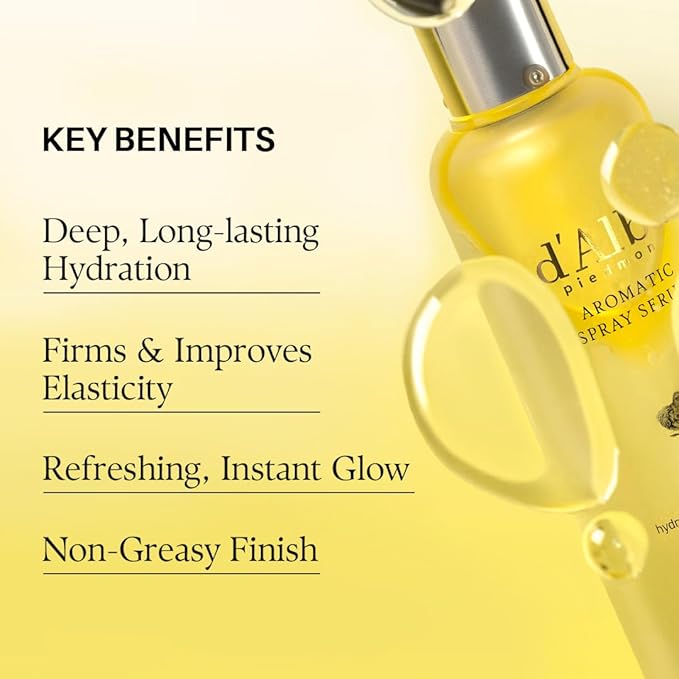 d'alba Piedmont Italian White Truffle First Aromatic Spray Serum, Fragrant VEGAN Glowy Antioxidant Face Mist, Deep Hydration Skin Firmness, Korean Skin Care (2.02 fl.oz)-FemmiqueWomen