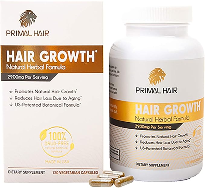 100% Natural Growth Treatment, Reduces Hair Loss, US Patented Formula Proven Effective for Men & Women, 100% Vegan Ingredients, Non-GMO, 30-Day Supply-FemmiqueWomen