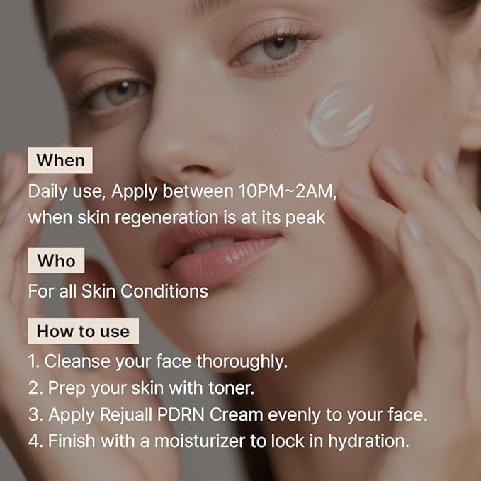Dr. Reju-All Advanced PDRN Rejuvenating Cream 0.7oz (20g) | 99% Purity PDRN Salmon DNA, Collagen Gel Skin Repair Cream with Hyaluronic Acid & Niacinamide for Glass Skin | Night Routine Korean Skincare-FemmiqueWomen