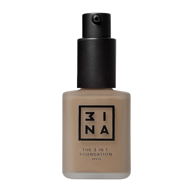 3INA The 3-In-1 Foundation 215 - Vegan Formula - Combination Of Primer, Concealer And Foundation - Medium Coverage - Natural Finish - Perfect For Covering Lines And Blemishes - Long Lasting - 1.01 Oz-FemmiqueWomen
