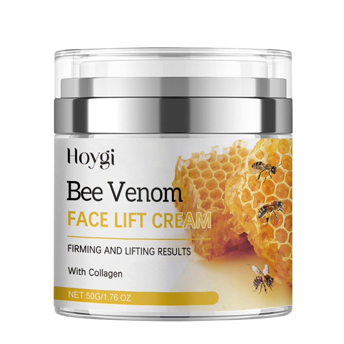 Bee Venom Cream, Bee Venom Face Lift Cream with Airless Pump - Wrinkle Removal & Firming, Moisturizing, Lifting & Recovery - for All Skin Types - 1.76 Oz-FemmiqueWomen