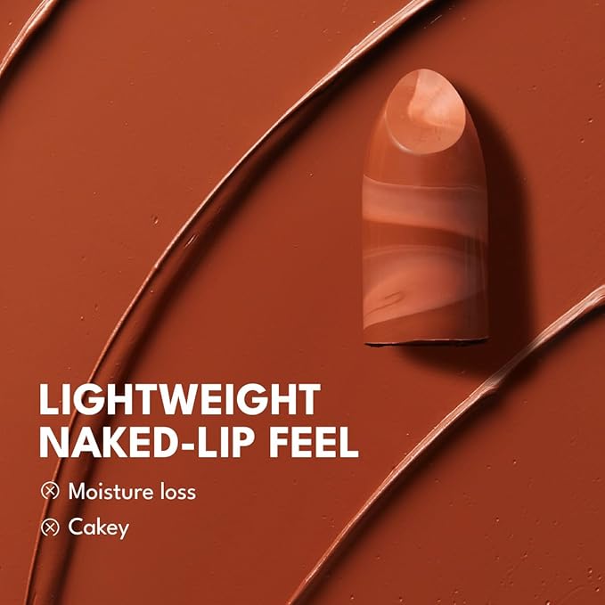 2PCS Marbled Matte Lip Stick Makeup - Velvety Finish | Naked-lip Feel, Full Coverage, D002+D004-FemmiqueWomen