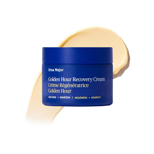 Ursa Major Golden Hour Face Moisturizer | Vegan Recovery Cream for Daily Facial Moisturizing | Repair & Hydrate | Natural Formula for All Skin Types | Cruelty Free & Non-Toxic 1.57 oz-FemmiqueWomen