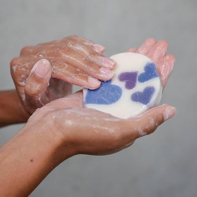 ANIHANA Handcrafted Natural Soap with Coconut Oil, Gentle Cleansing, Paraben Free, Refreshing Lavender Love Scent, 4.23 oz-FemmiqueWomen