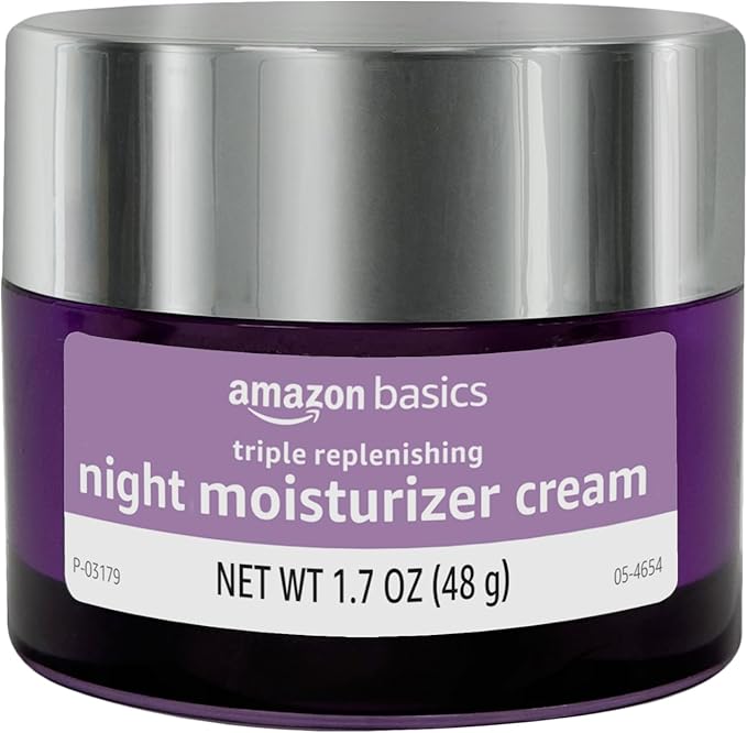 Amazon Basics Triple Replenishing Moisturizer, Night Cream, 1.7 Ounces, 1-Pack-FemmiqueWomen