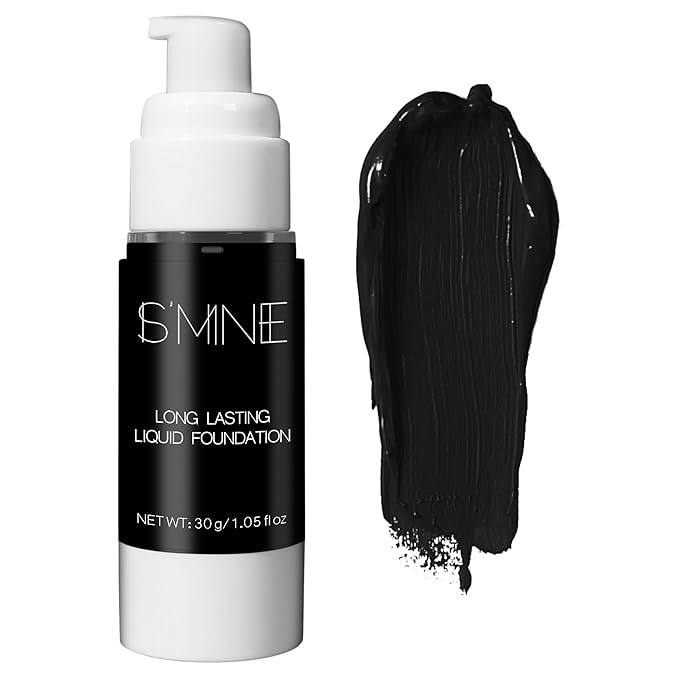 IS'MINE Black Liquid Foundation Makeup, Matte Flawless Finish Foundation, Vegan & Cruelty-Free (1.05 Fl Oz, 042)-FemmiqueWomen
