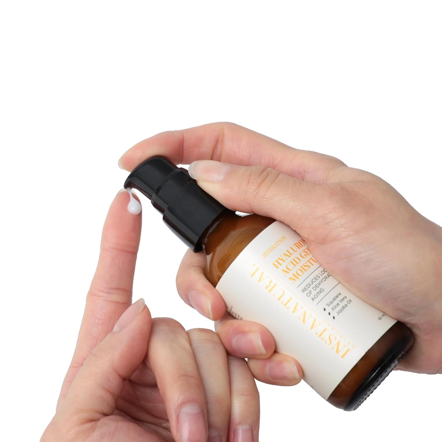 InstaNatural Hyaluronic Acid Gel Moisturizer with Squalane, Aloe Vera & Jojoba Oil | Lightweight Daily Face Cream for Hydrated, Smooth-Looking Skin-FemmiqueWomen