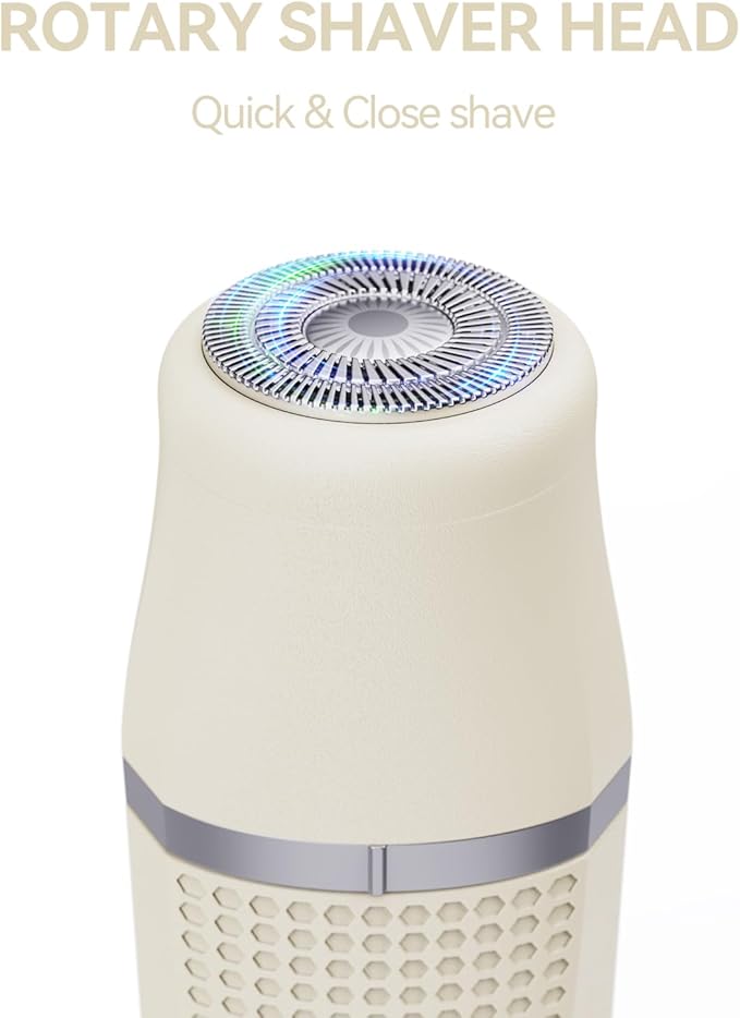 3-in-1 Electric Razor for Women - Waterproof Bikini Trimmer,Rechargeable Electric Shaver for Lady,Pubic Hair Trimmer Women,Personal Trimmer Groomer for Body Hair (Cream, LY-2)-FemmiqueWomen