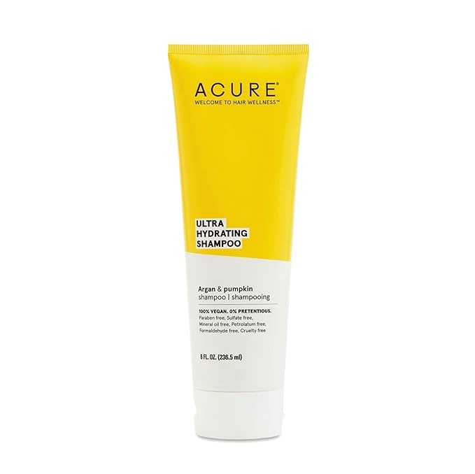Acure Ultra Hydrating Shampoo – Deep Moisture & Nourishing Formula for Dry, Dehydrated Hair, Restores Hydration, Vegan, Sulfate & Paraben-Free, 8 Fl Oz-FemmiqueWomen