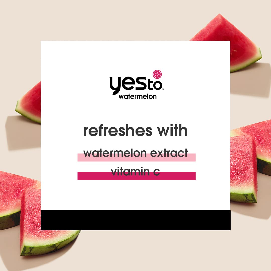 Yes To Watermelon Daily Gel Moisturizer, Skin Texture Improvement & Refreshing, Antioxidants, Sodium Hyaluronate, 1.7 Fl Oz-FemmiqueWomen