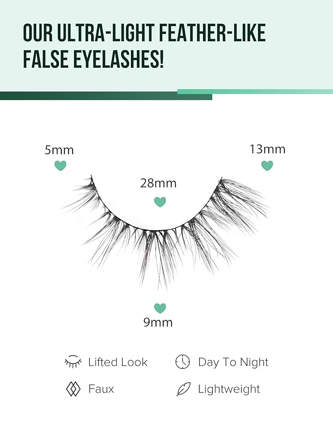 Cat Eye Lashes Natural Fake Lashes Demi Wispies Eyelashes Natural Look Lashes Wispy False Eyelashes Fox Eye Strip Lashes 7 Pairs-FemmiqueWomen