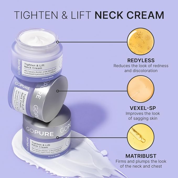 goPure Tighten and Lift Neck Cream - Clinically Tested - Pack of 2-FemmiqueWomen