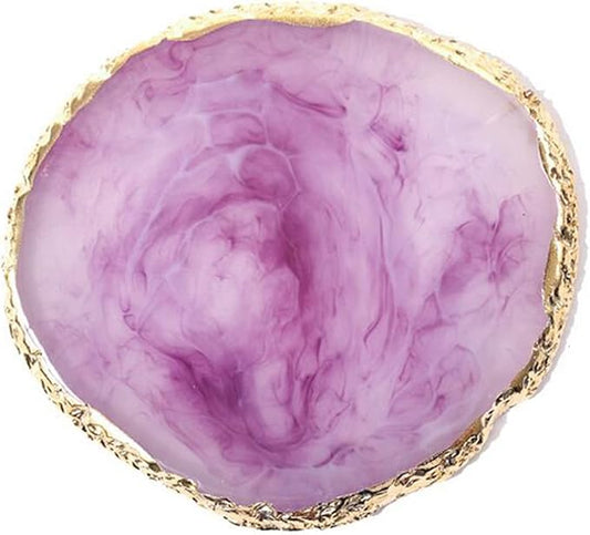 1 Piece Nail Art Palette Nail Polish Palette Mixing Palette Makeup Plate Nail Plates for Nail Art Nail Tip Holder Nail Art Display (1 purple)-FemmiqueWomen