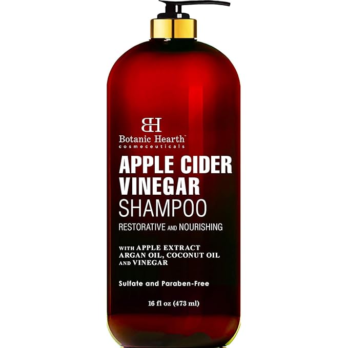Botanic Hearth Apple Cider Vinegar Shampoo | Clarifying And Nourishing, Reduces Itchy Scalp, Dandruff & Frizz | Sulfate Free, For All Hair Types, Men And Women | 16 Fl Oz-FemmiqueWomen