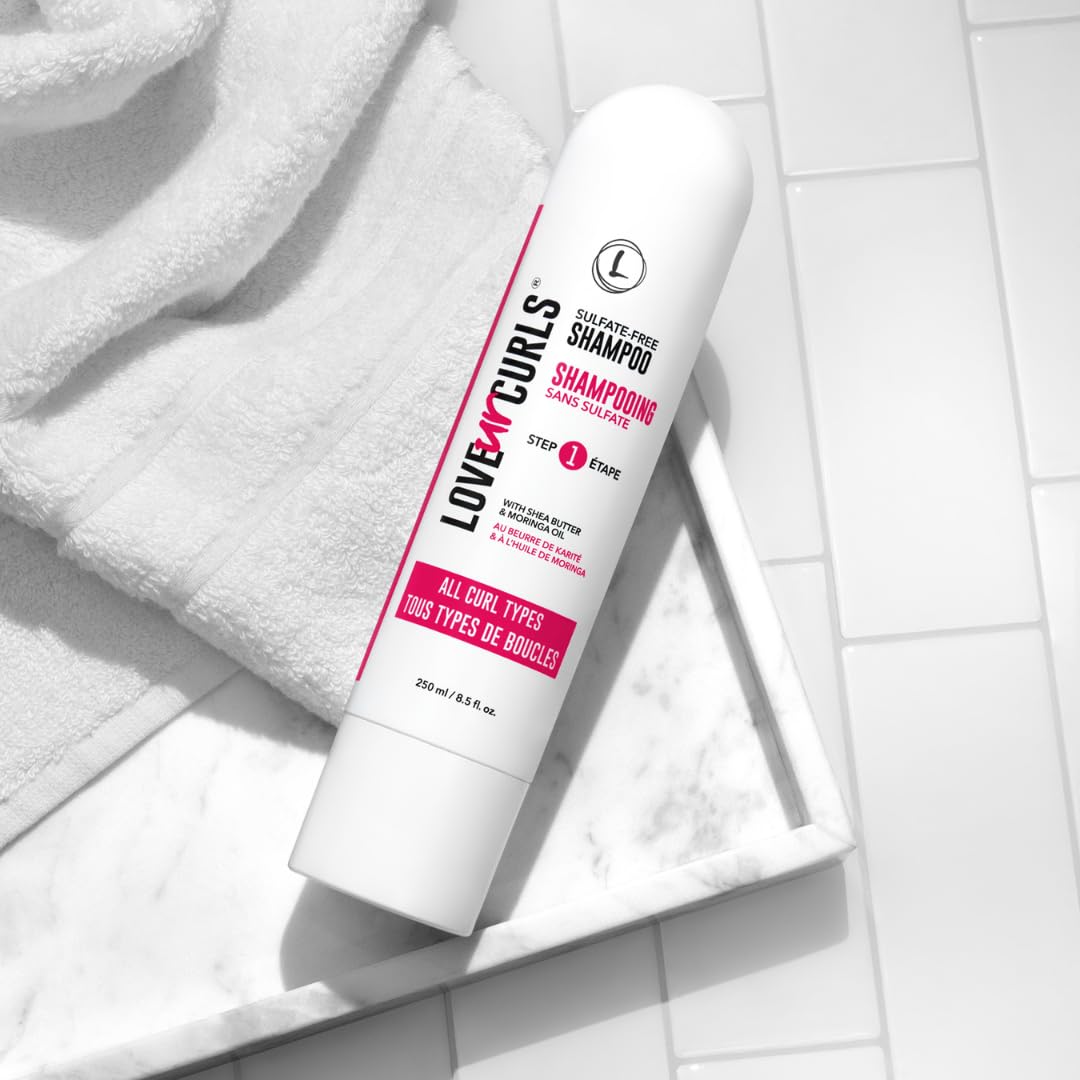 Love Ur Curls Shampoo for Curly, Wavy, Kinky Coily Hair, 8.5 oz - Sulfate Free Gentle, Moisturizing Shampoo - Hair Care Products for Soft, Smooth Curl Definition-FemmiqueWomen