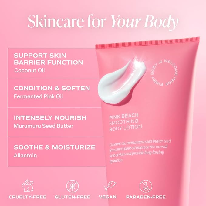 Saltair Body Lotion - 2 Pack Moisturizing Lotion For Dry Skin. Pink Beach Scented Hydrating Body Cream with Nourishing Moisturizer Formula. Skin Care for Women and Men. 2x 10oz Tubes-FemmiqueWomen