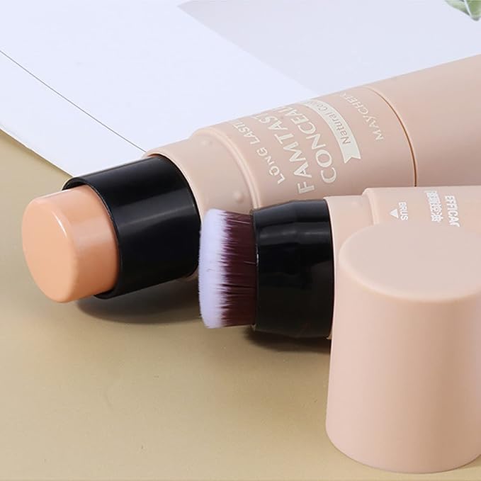 3 Pcs Contour Highlighter Blush Sticks with Brush, Shades with Highlighter & Bronzer Pen & Cream Blush, Waterproof, Longwear Makeup-FemmiqueWomen