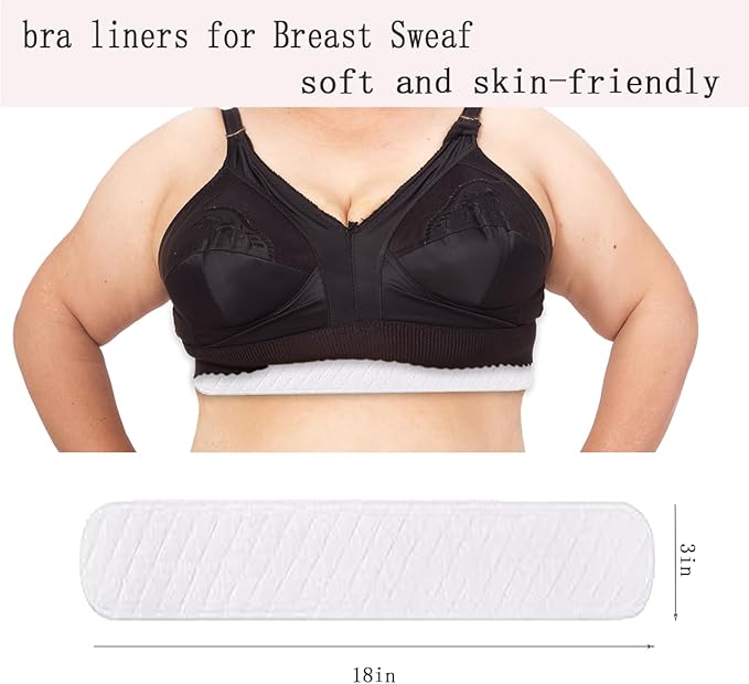 10 Pcs Under-Breast Sweat-Absorbing Cotton Pads Cotton Bra Liners for Sweating, Absorb Sweat Under Breasts-FemmiqueWomen