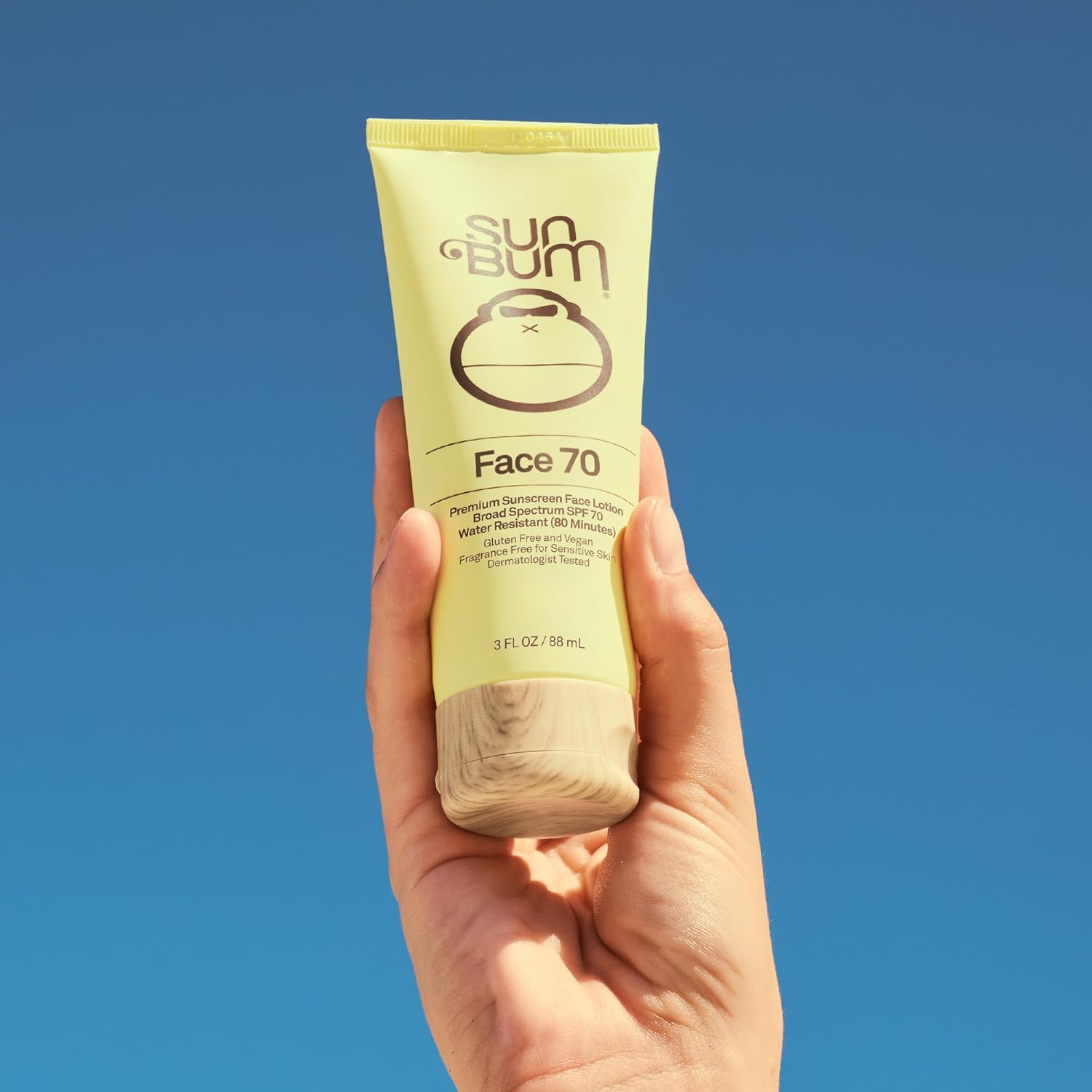 Sun Bum Original SPF 70 Sunscreen Face Lotion - Broad Spectrum Moisturizing Facial Sunscreen with Vitamin E - Fragrance Free - Travel Size - 3 oz-FemmiqueWomen