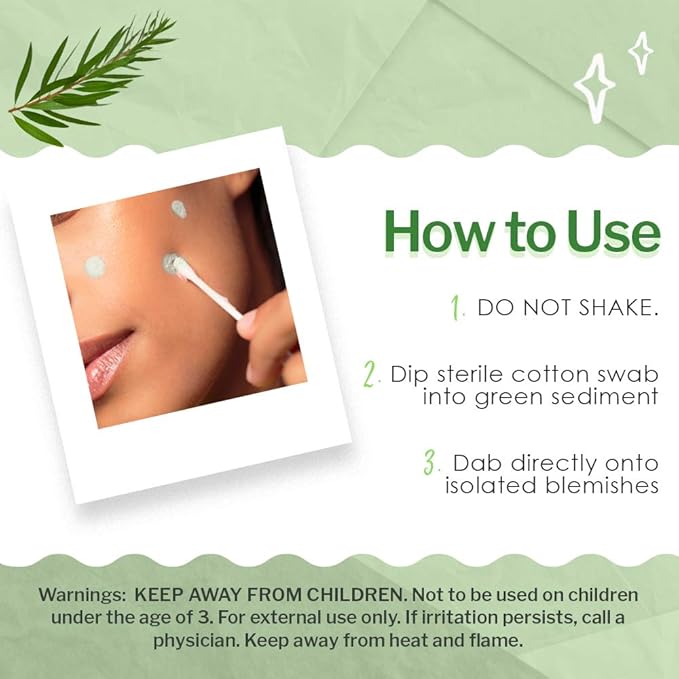 Bye Bye Blemish Tea Tree Drying Lotion, with Tea Tree Oil & Salicylic Acid, Fast-acting Formula, Dries Blemishes, Purifies Skin, 1 fl oz, 1-Pack-FemmiqueWomen