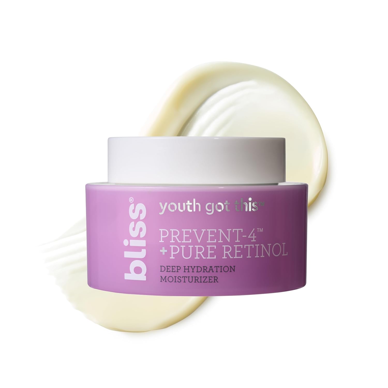 Bliss Youth Got This Retinol Moisturizer | Pure Retinol + PREVENT-4™ Complex for Fine Lines, Texture & Deep Hydration | Clean, Fragrance-Free, Vegan & Cruelty-Free | 50 mL-FemmiqueWomen