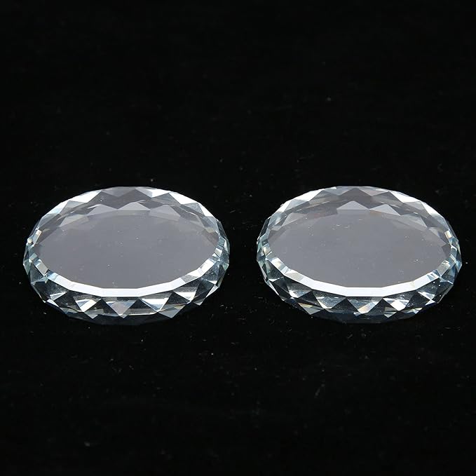 2PCS Nail Art Painting Color Toning Glass Board, Mixed Color Palette Makeup Display Board,Nail Polish False Eyelash Glue Hold Makeup Pallet Nail Art Display Cosmetic Mixing Tools-FemmiqueWomen