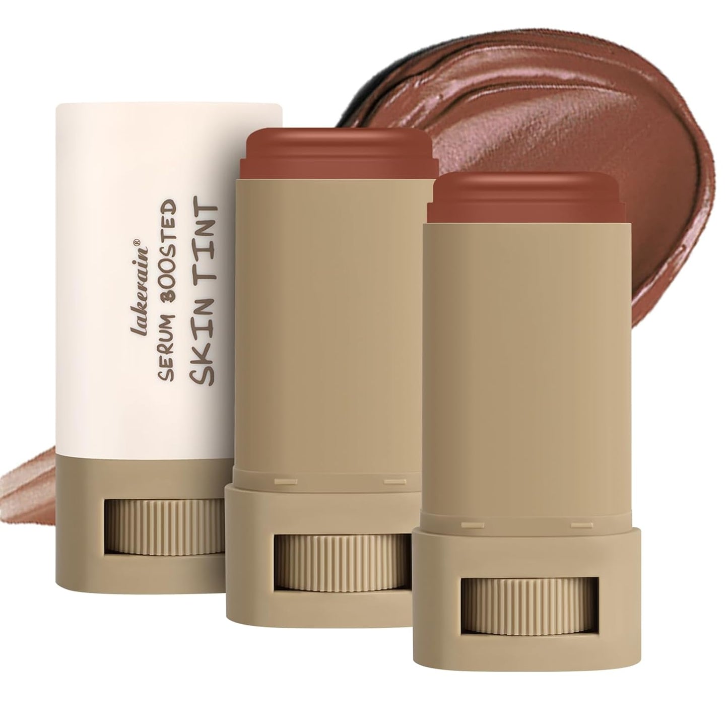 2PCS Foundation Stick Beauty Balm Serum Boosted Skin Tint, Solid Tinted Moisturizing Serum Contour Stick, Natural Fit, Moisturizing ＆ Concealing Foundation Sticks (#02)-FemmiqueWomen