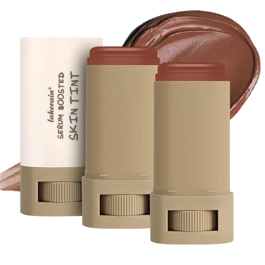 2PCS Foundation Stick Beauty Balm Serum Boosted Skin Tint, Solid Tinted Moisturizing Serum Contour Stick, Natural Fit, Moisturizing ＆ Concealing Foundation Sticks (#02)-FemmiqueWomen