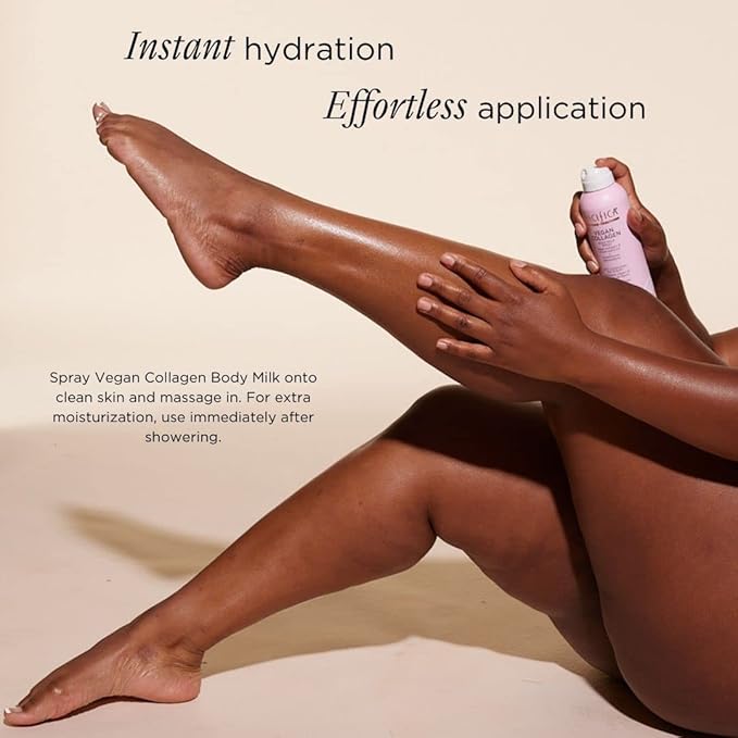 Pacifica Spray Lotion for Body - Vegan Collagen Body Milk Spray – Hydrating Moisturizer Mist Fast-Absorbing Instantly Hydrates & Softens Skin Jasmine & Vanilla Natural Scent Clean Beauty Non-Aerosol-FemmiqueWomen
