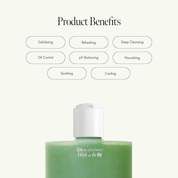 Lime Sunday Refresh Shampoo with Vitamin C, Korean Jeju Tangerine, Mint & Almond Powder for Oily Scalp Care – Exfoliating, Deep Cleansing, Lime Citrus Scent, Silicone & Paraben-Free (15.22 fl.oz)-FemmiqueWomen