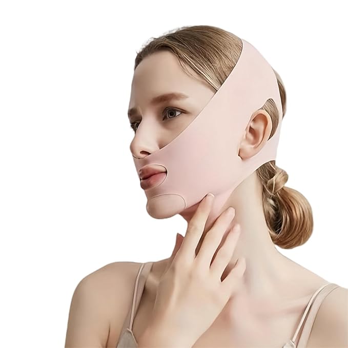 2pc V Line Face Lifting Strap - Chin and Cheek Lifting Bandage for V Face Lift - Sleeping Mask Strap for Women - Gift Idea-FemmiqueWomen