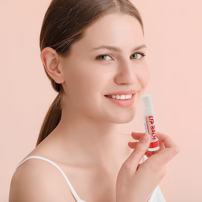 16 Pack Lip Balm, Natural Lip Balm Bulk with Vitamin E and Coconut Oil, Moisturizing Lip Balm for Dry Cracked Lips, Lip Balm for Stocking Stuffers - 8 Flavors-FemmiqueWomen