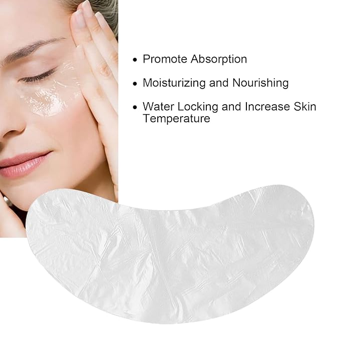 100pcs Under Eye Patches, Disposable DIY Eye Paper, Disposable Eye Skin Care Pads Promote Absorption Water Locking Beauty Salon Eye Sheet for Moisturizing Beauty Makeup Tools-FemmiqueWomen