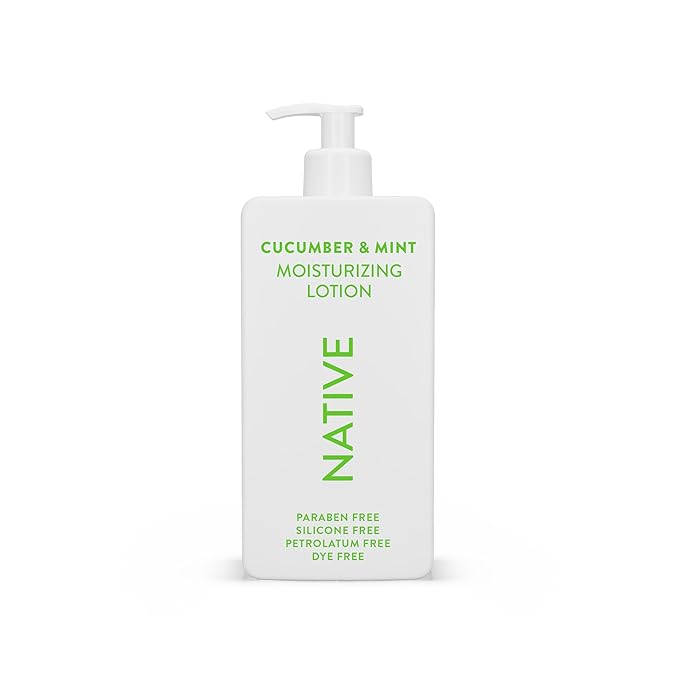 Native Body Lotion Contains Naturally Derived Plant-Based Moisturizers for Women and Men | Restores Dry Skin, Cucumber & Mint, 16.5 fl oz-FemmiqueWomen