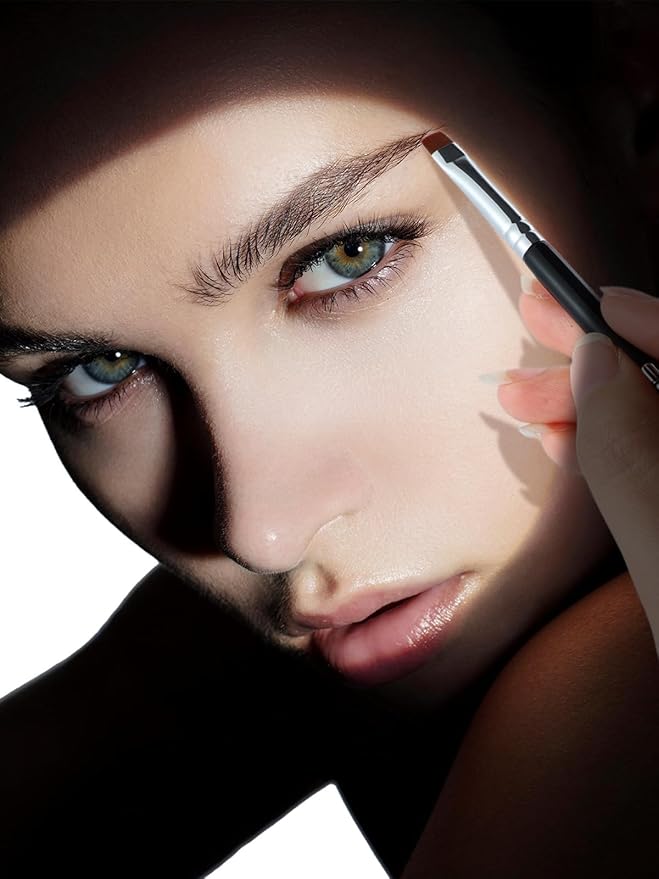 EIGSHOW Flat Eyeliner Brush, Professional Precise Eyebrow Concealer Brush for Sharp Defined, Eye Liner Application with Gel Liquid Cream Powder (E808)-FemmiqueWomen