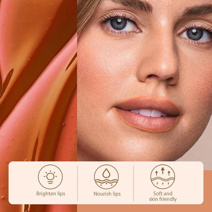 2Pcs Peel Off Matte Liquid Lip Gloss Stain-Lip Liner with Tweezer, Peel Off Lip Stain, Long Lasting & Waterproof Lipstick Tattoo, Transfer-Proof Lip Gloss for All Skin Types (01#+03, 2Pcs)-FemmiqueWomen