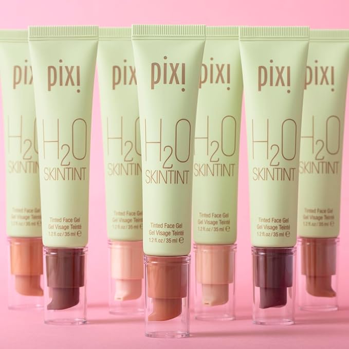 Pixi Beauty H2O SkinTint Tinted Face Gel, 1.2 fl oz / 35 ml, Cream-FemmiqueWomen