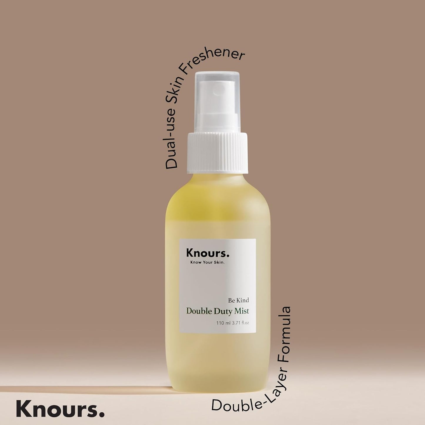 Knours Korean Cycle-Conscious 3 M's Hydrating Jojoba Oil + Aloe Vera H2O | Knours Be Kind Face Mist Spray | Vegan Squalane | Dry, Sensitive Skin | for Redness | EWG Verified |110ml/3.72oz-FemmiqueWomen