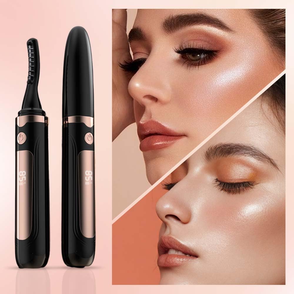 Heated Eyelash Curler, 2025 New Electric Eyelash Curler, Portable USB Type-C Makeup Tools for Travel,Women (White*1)-FemmiqueWomen