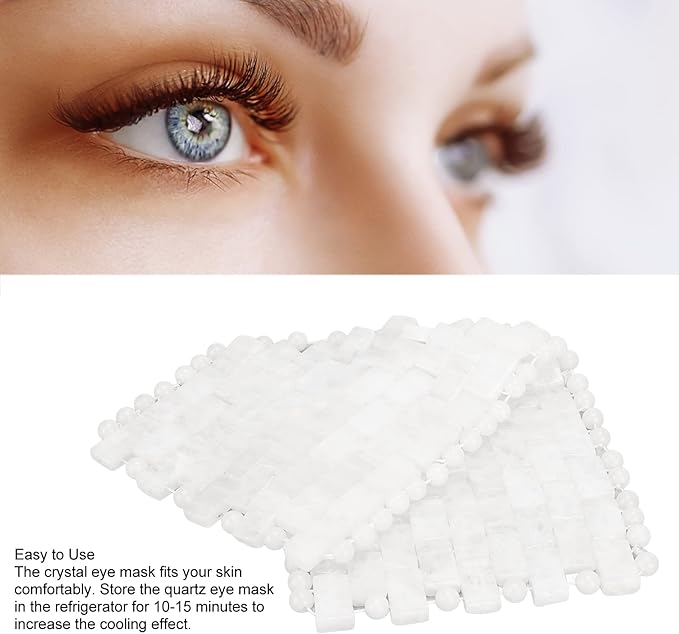 Jade Eye Mask, Jade Stones Eyes Mask White Reduce Puffiness Anti Wrinkle Quartz Sleeping Mask Eye Care Tool-FemmiqueWomen