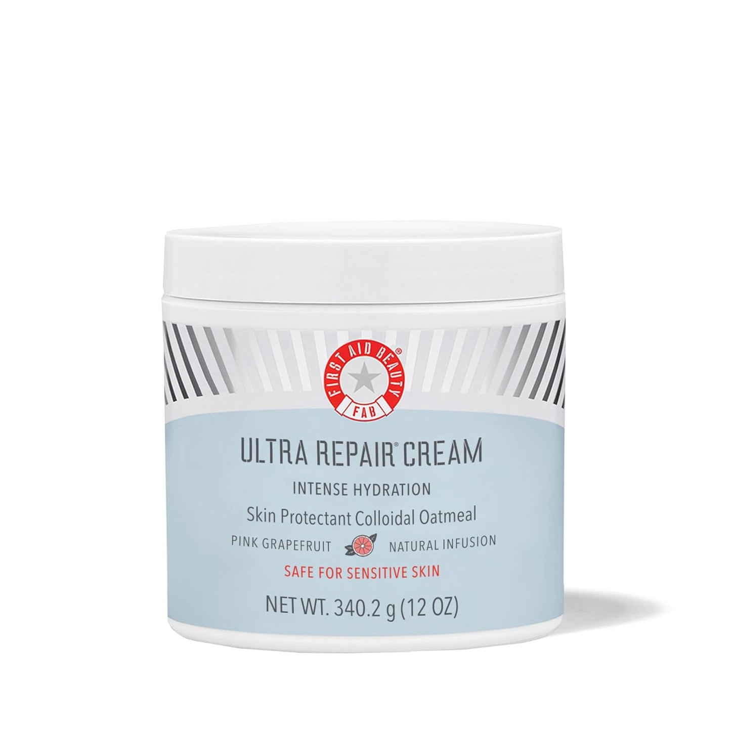 First Aid Beauty - Ultra Repair Cream, Intense Hydration Whipped Colloidal Oatmeal, Strengthens Skin Barrier in 7 Days & Helps Relieve Eczema, Luxury Face & Body Moisturizer, Grapefruit Scent, 12 oz-FemmiqueWomen