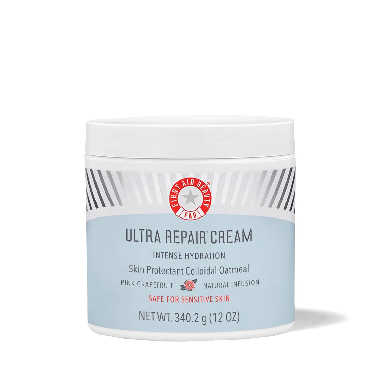 First Aid Beauty - Ultra Repair Cream, Intense Hydration Whipped Colloidal Oatmeal, Strengthens Skin Barrier in 7 Days & Helps Relieve Eczema, Luxury Face & Body Moisturizer, Grapefruit Scent, 12 oz-FemmiqueWomen