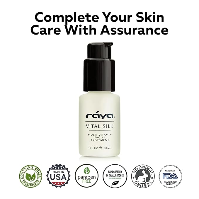 RAYA Vital Silk Serum (509) | Multi-Vitamin Facial Treatment for All Non-Sensitive Skin Beginning to show signs of Age | Softens and Smooths Complexion | Protects From Environmental Damage-FemmiqueWomen