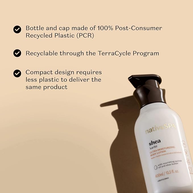 Nativa SPA Shea Moisturizing Body Lotion, Fragranced Skin Moisturizer with Purified Quinoa Drops, 13.5 Ounce-FemmiqueWomen