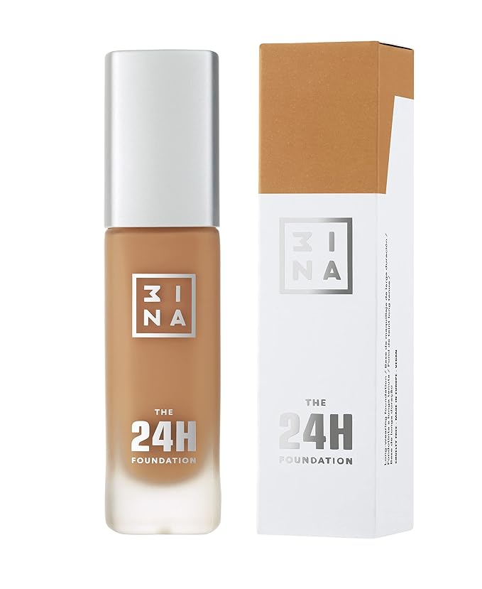 3INA The 24H Foundation 648-24H Long-Wearing Formula - Medium To High Buildable Coverage - Smooth Matte Finish - Expanded Shade Selection - Waterproof, Cruelty Free, Vegan Makeup - 1.01 Oz-FemmiqueWomen
