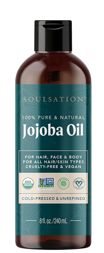 Organic Jojoba Oil for Skin, Hair & Face (8oz) | 100% Pure, Natural Cold Pressed-FemmiqueWomen