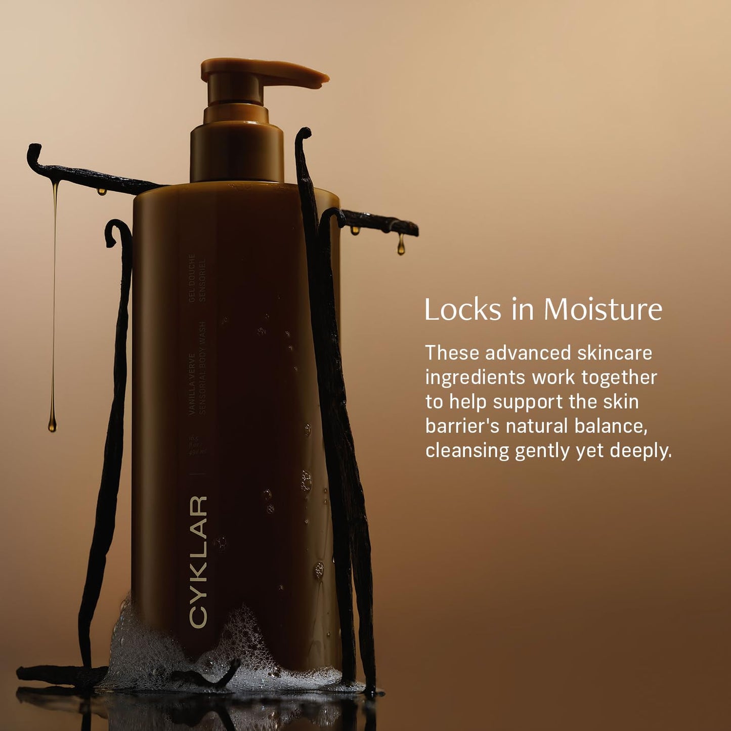 Sensorial Body Wash. Vanilla Verve Hydrating Cleanser with Moisture Locking Multi-Oil Complex, Sodium PCA and Glycerin. Nourishing Shower Gel for Women and Men, 16.5 Fl Oz Luxury Bodywash-FemmiqueWomen