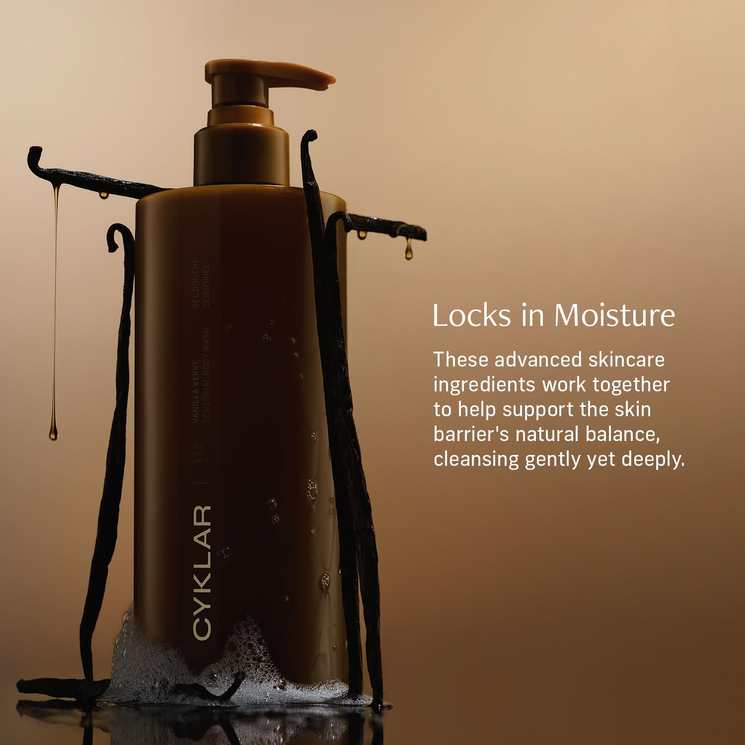 Sensorial Body Wash. Vanilla Verve Hydrating Cleanser with Moisture Locking Multi-Oil Complex, Sodium PCA and Glycerin. Nourishing Shower Gel for Women and Men, 16.5 Fl Oz Luxury Bodywash-FemmiqueWomen